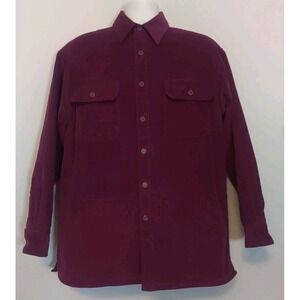 Timber Trail Men Brick Red Corderoy  Insulated Shirt‎ Jacket Size M